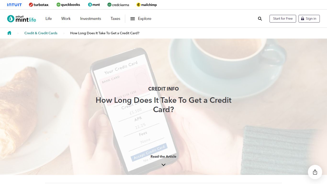 How Long Does It Take To Get a Credit Card? - Mint