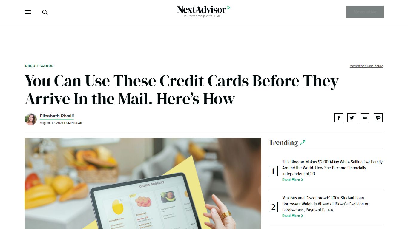 Using Your Credit Card Before It Arrives in the Mail - TIME